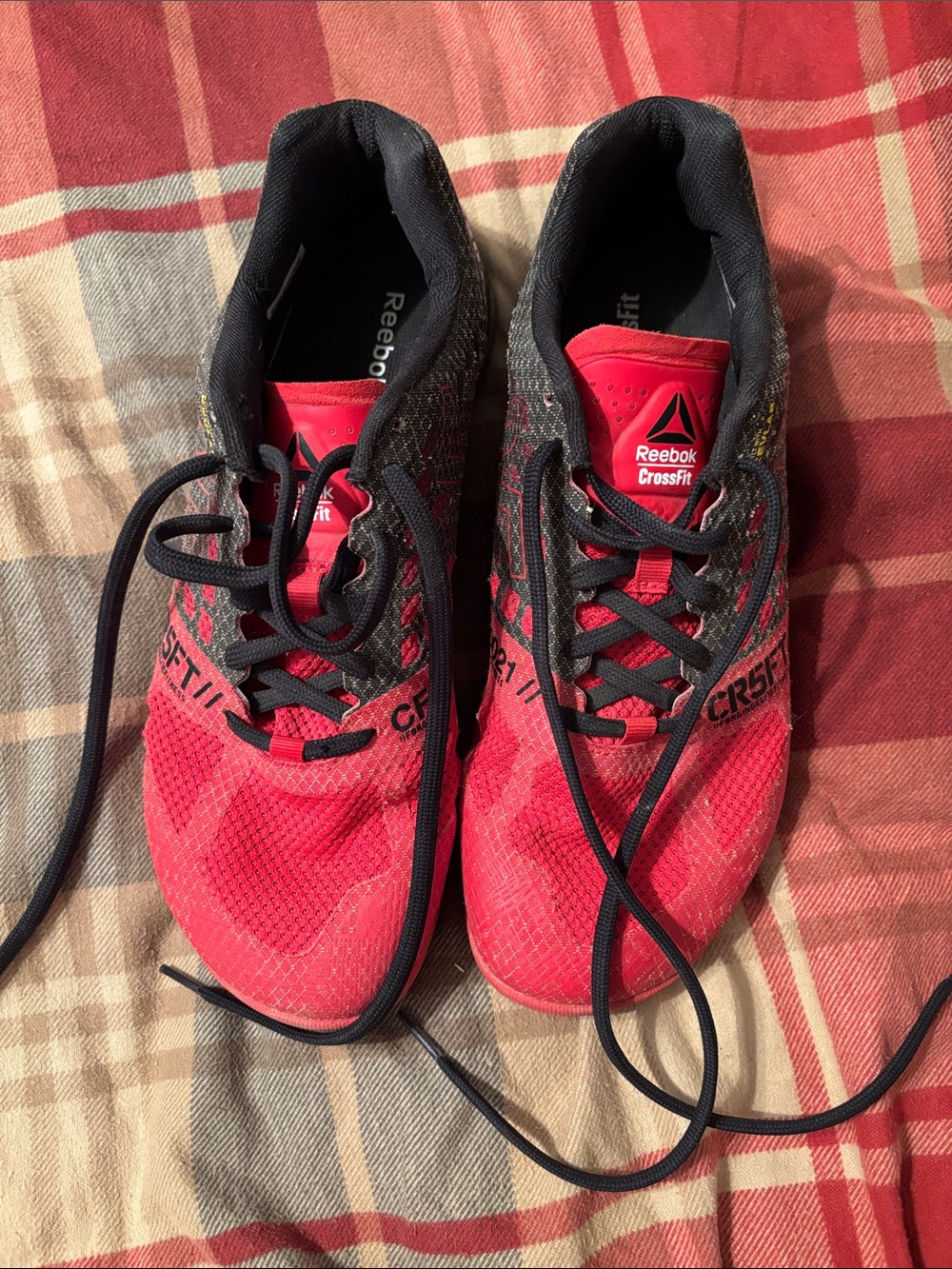 Men’s Reebok Red and Black CrossFit Knit Training Shoes